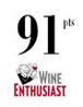 91/100 Wine Enthusiast.com Décembre 2019 (USA)